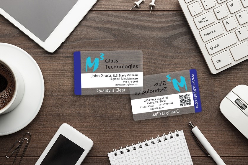 کارت ویزیت شیشهای جذاب کارت ویزیت شیشهای جذاب