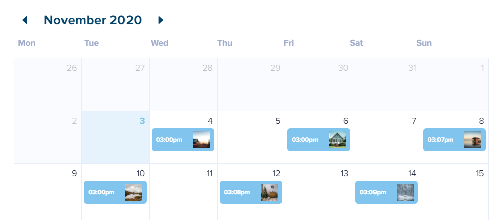 تقویم محتوا